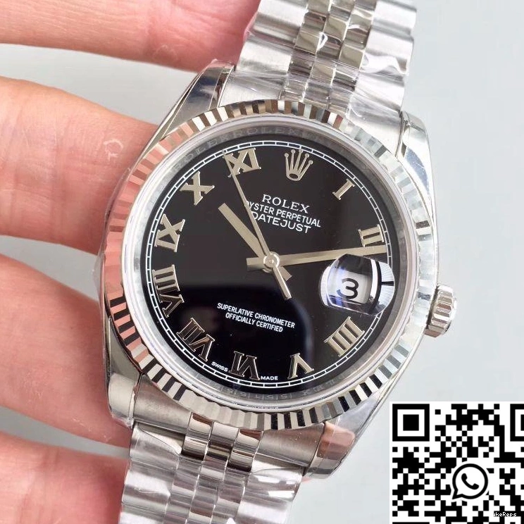 Factory EW Black 41MM Dial Rolex 116334 Datejust 0919